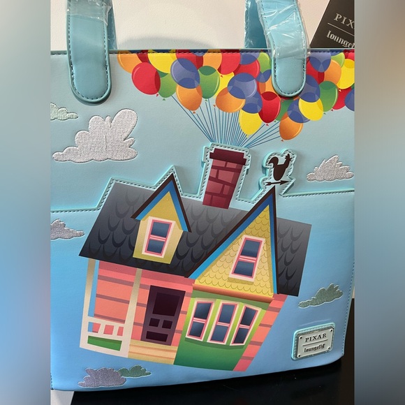 Loungefly Disney Pixar Up Carl & Ellie House Tote Bag - Picture 2 of 10